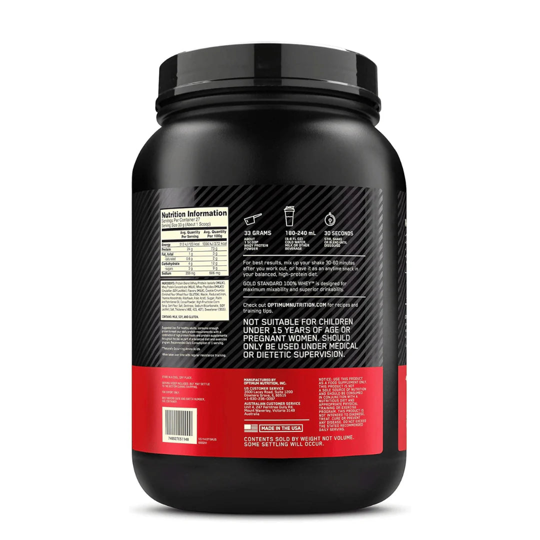 Proteina Gold Standard 100% Whey 2 Lbs 27 SERVICIOS